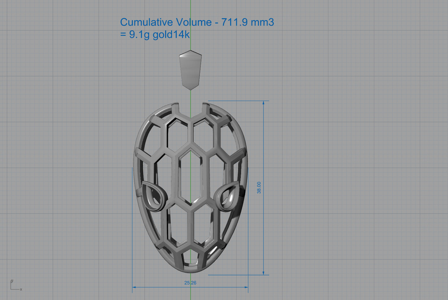 Serpenty necklace 3D print model_8