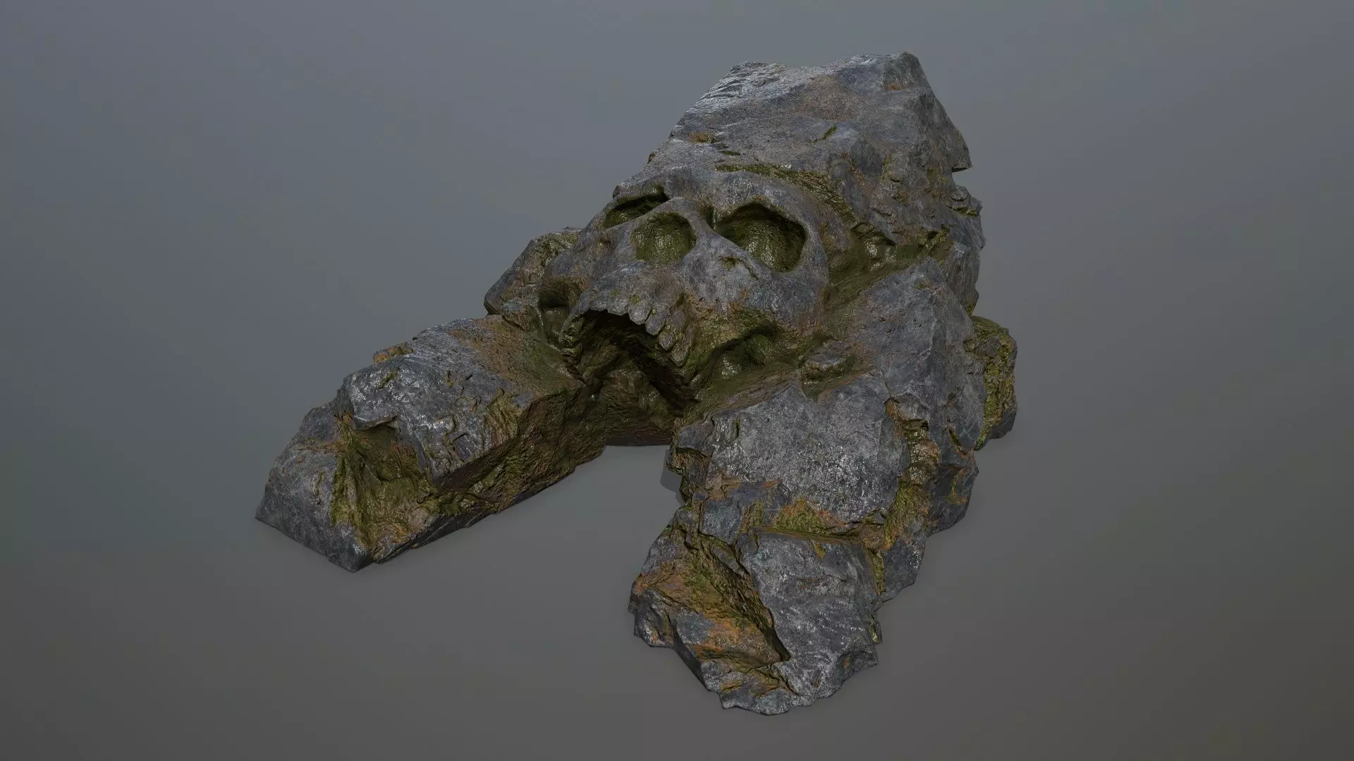 Skull Cave Low-poly 3D model