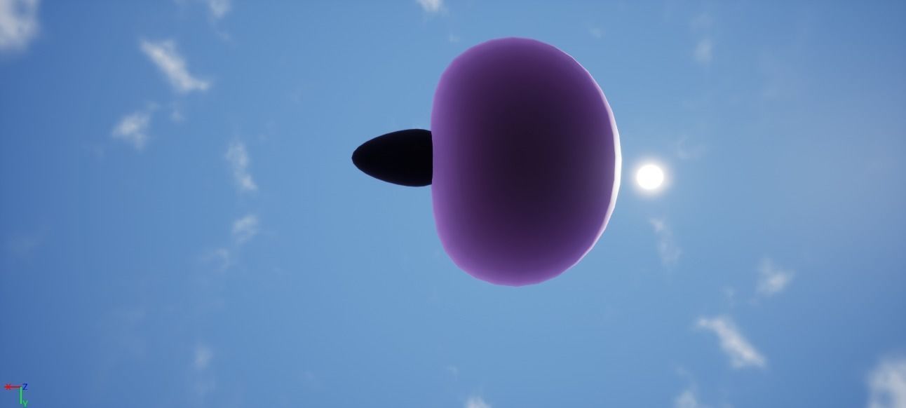 Low-poly 3D Creature Model bunny in sky Low-poly 3D model_3