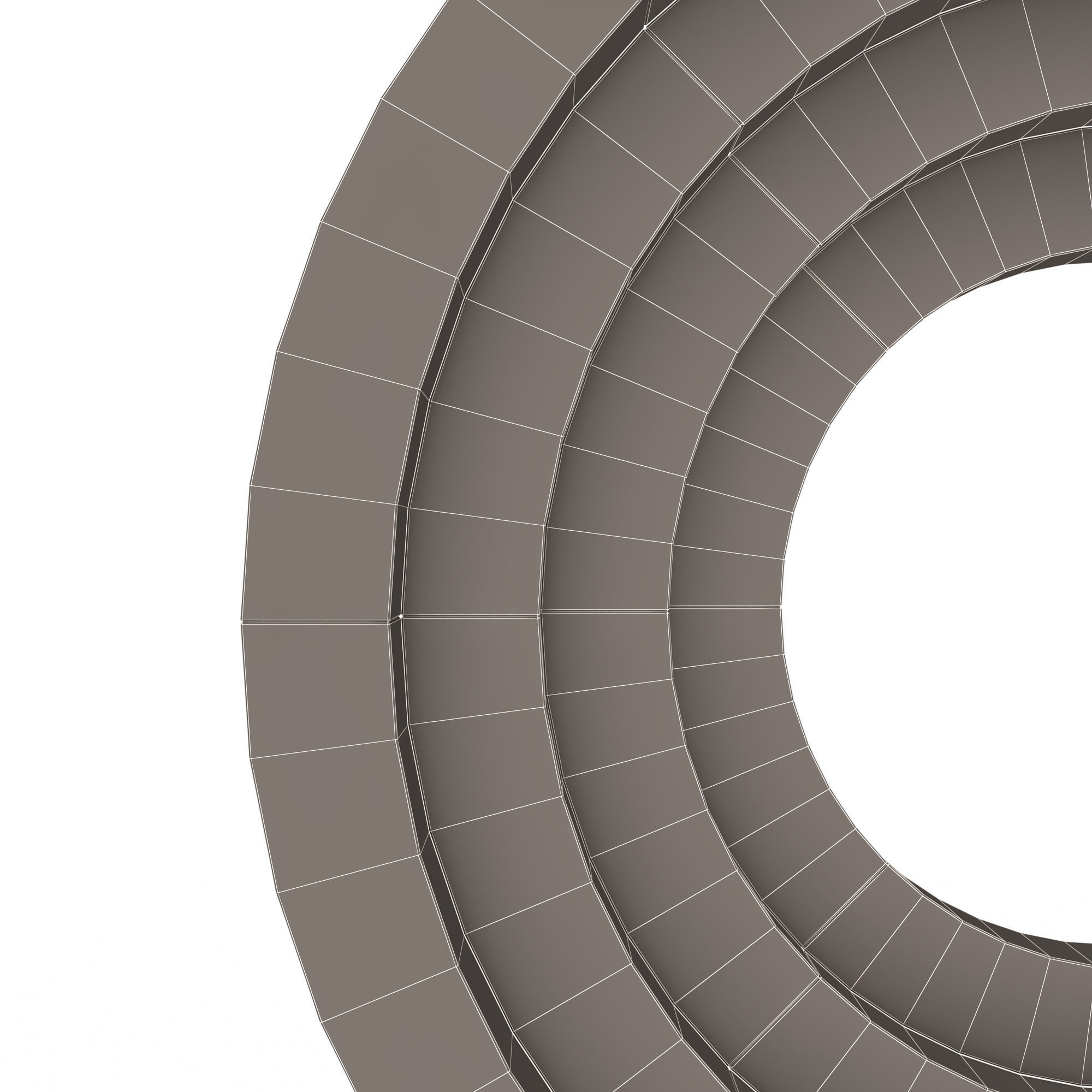 Color Wheel Low-poly 3D model_15