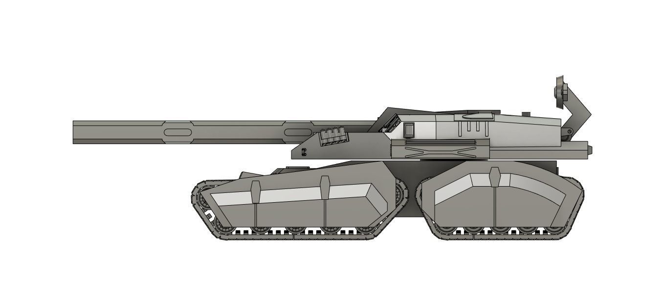 1-100 Linear tank 3D print model_9