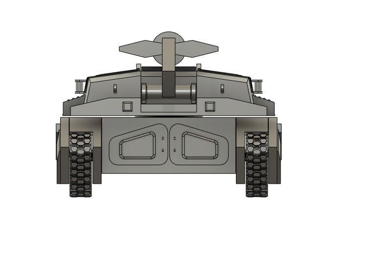 1-100 Linear tank 3D print model_10