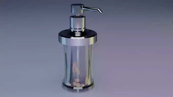 dispenser vessel for liquid hygiene products 3D model