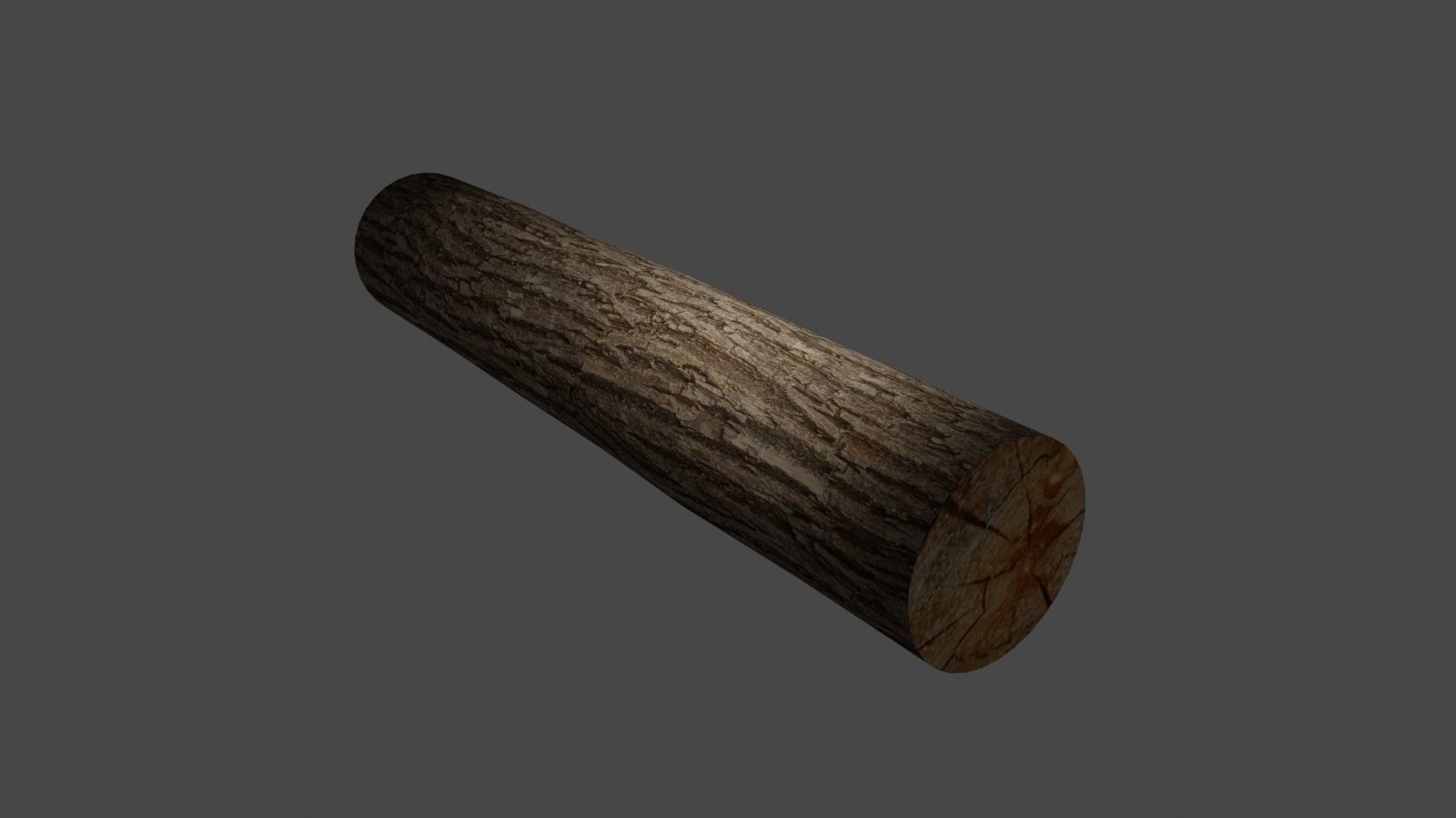 three logs Free low-poly 3D model_3