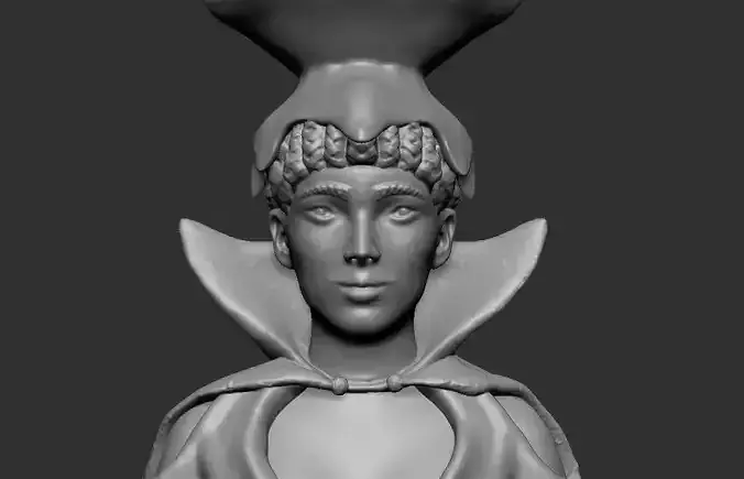 3DModel Female Sculpture Base Mesh