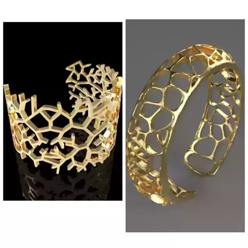 Coral bracelet  2 choices 3D print model 3D print model