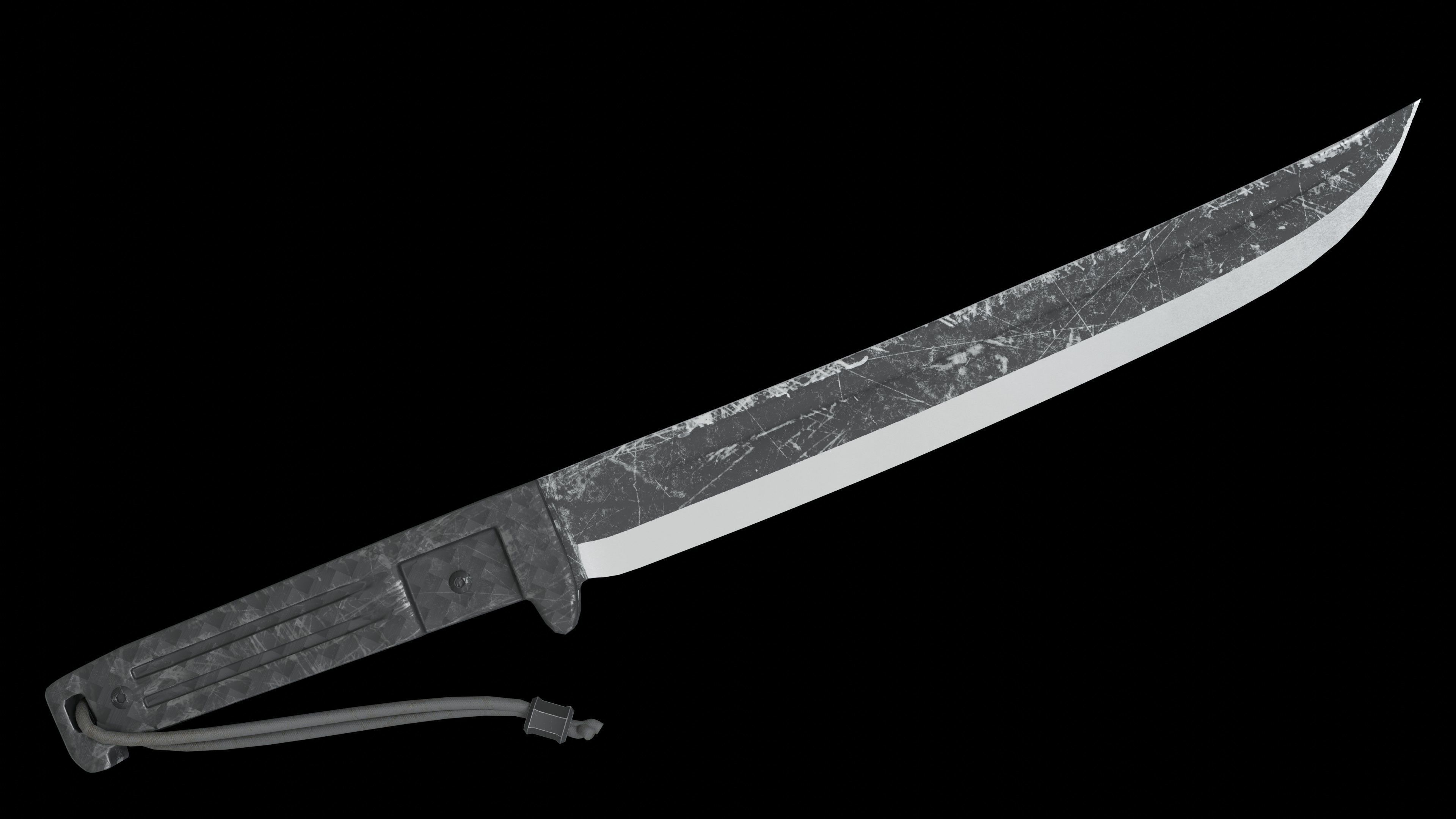 Knife 3D model_2