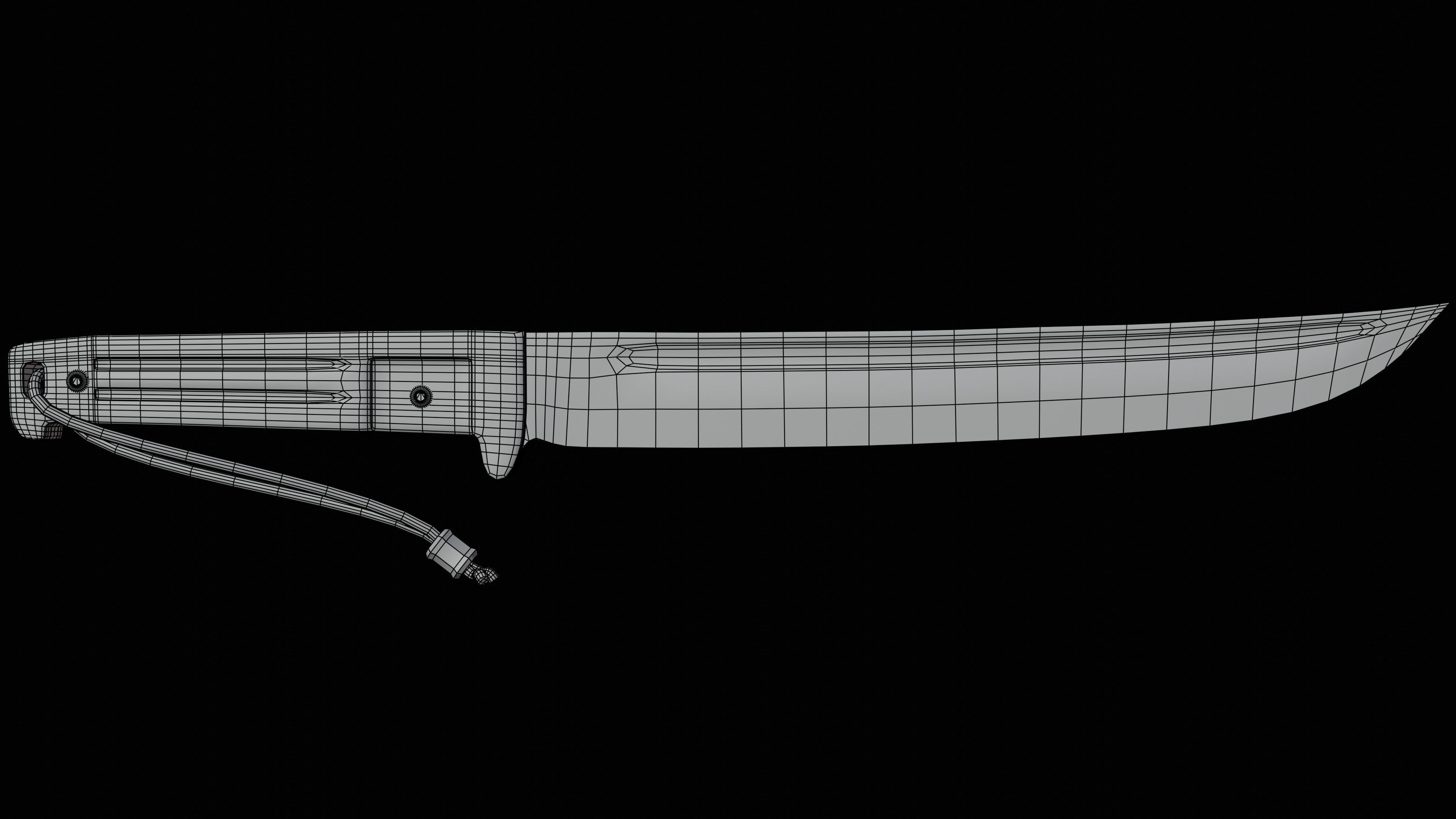 Knife 3D model_9
