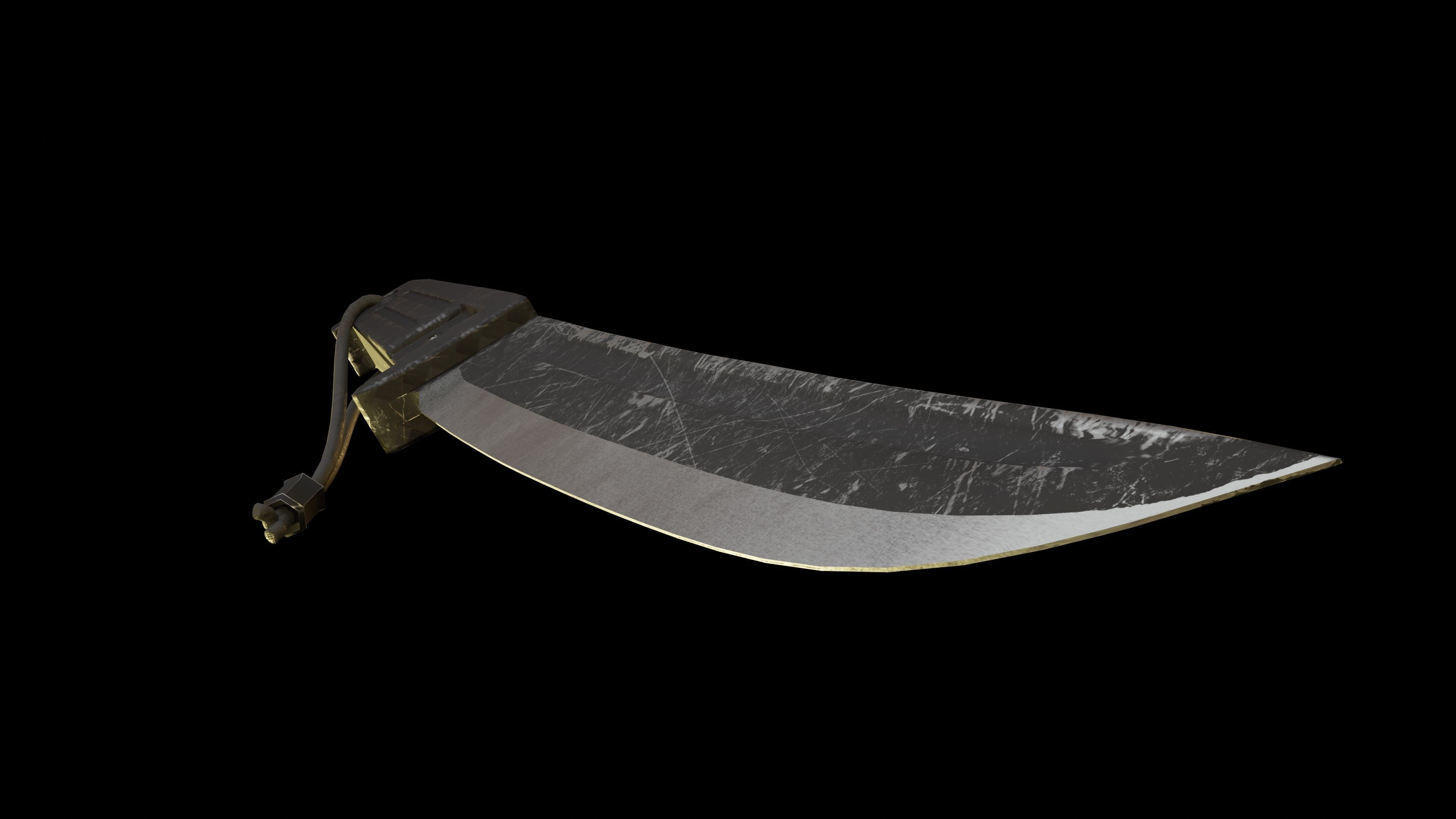 Knife 3D model_8