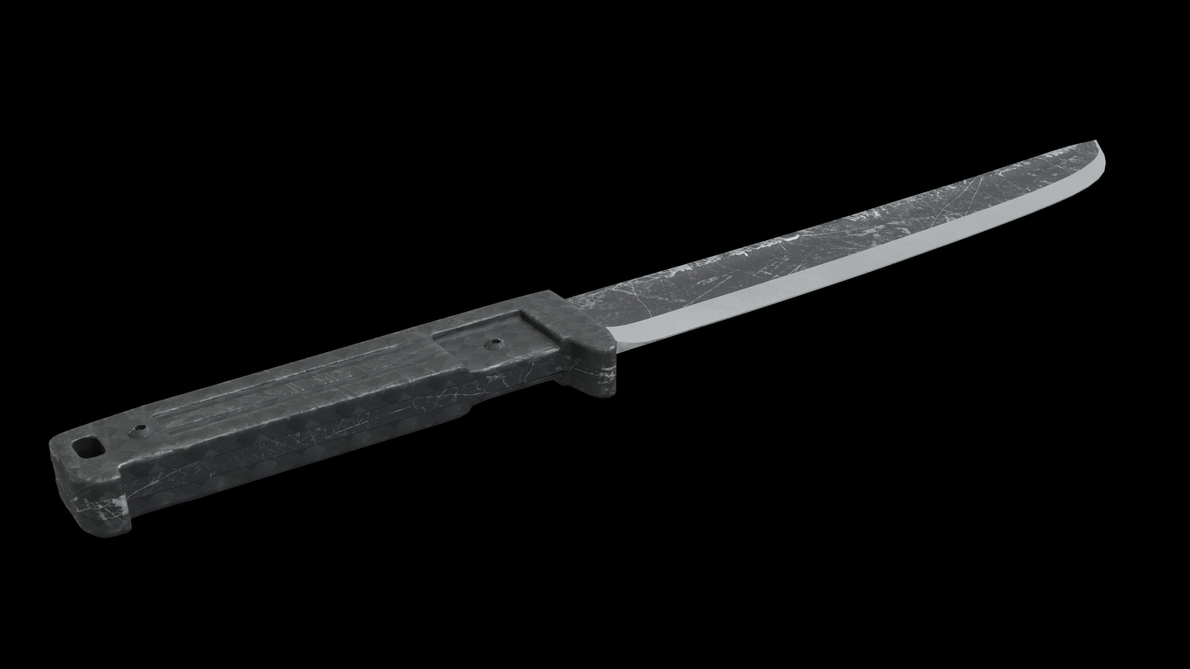 Knife 3D model_3