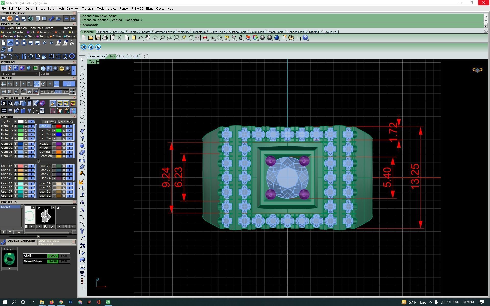 3d-model ring diamond and ruby engagement 3D print model_9