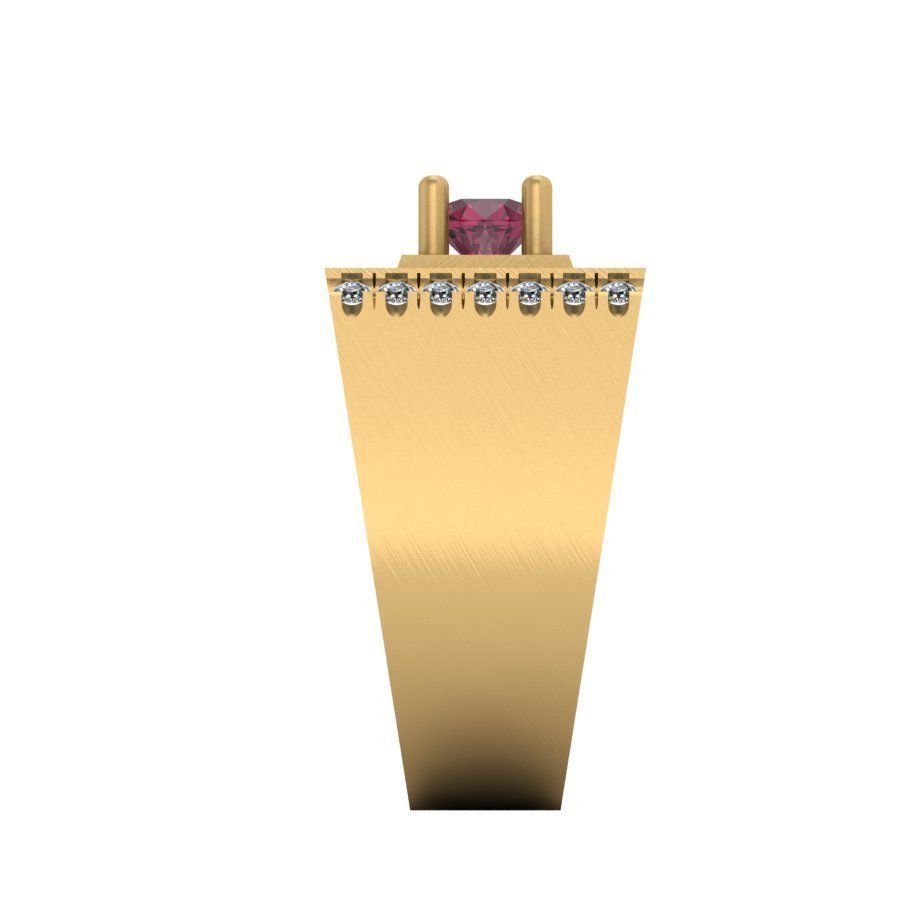 3d-model ring diamond and ruby engagement 3D print model_7