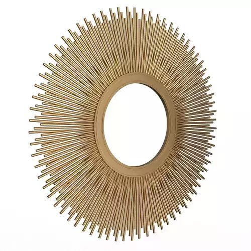 Leaf Round Mirror Free low-poly 3D model