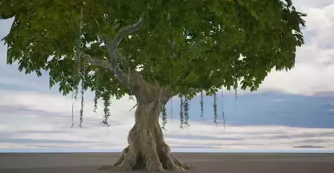 3d Fantasy Big World tree  3D model