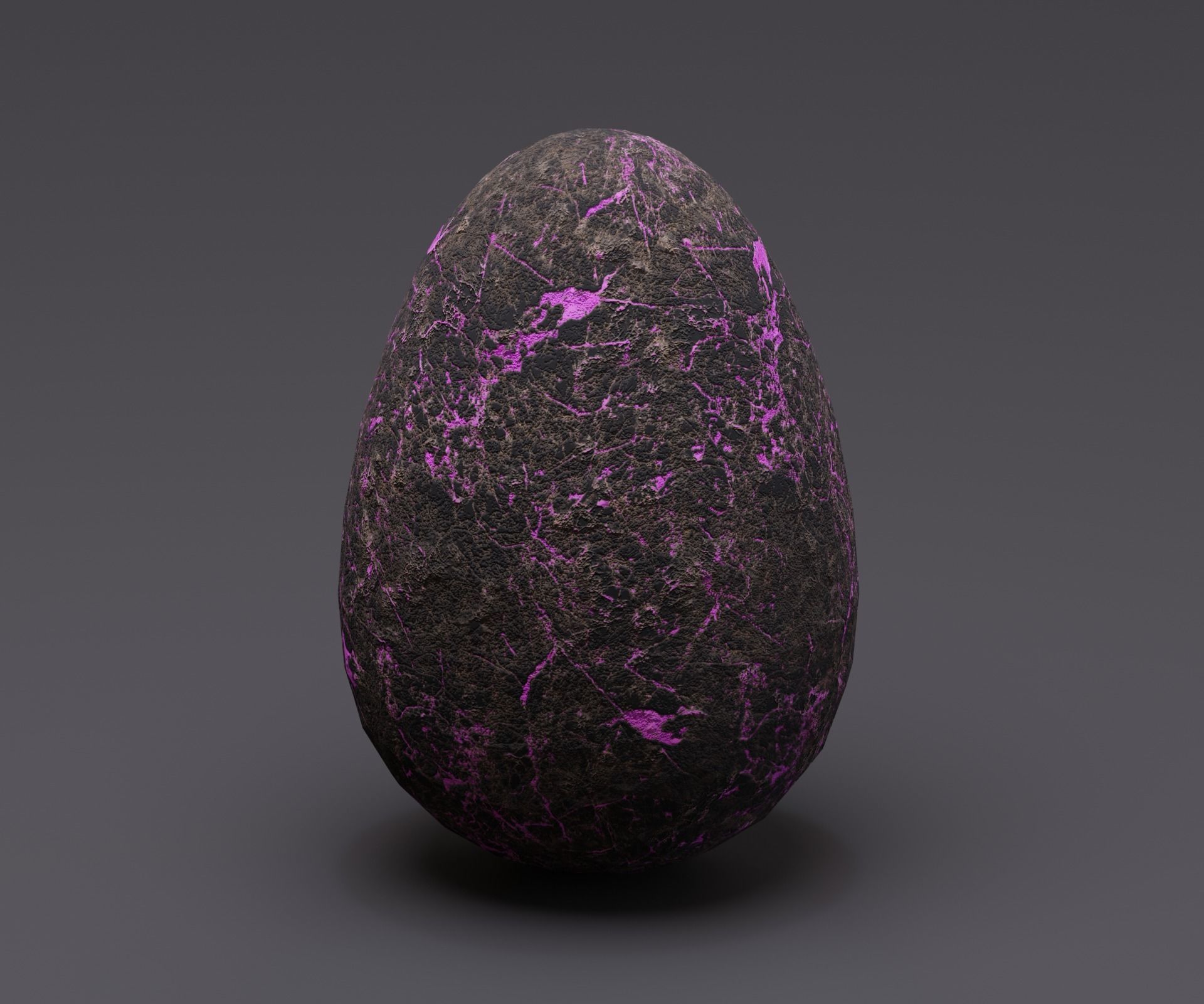 Creature egg Low-poly 3D model_4
