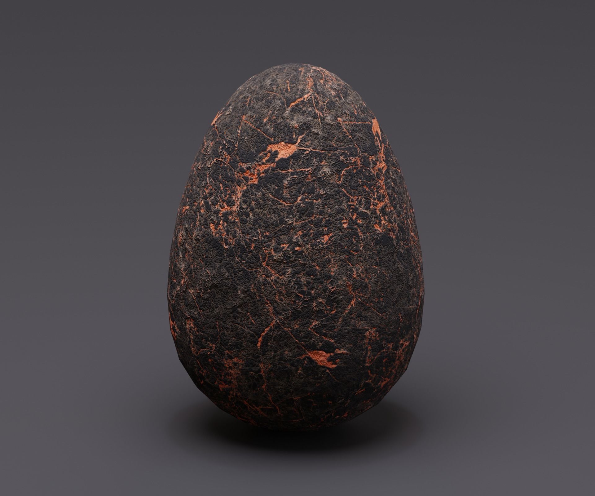 Creature egg Low-poly 3D model_6