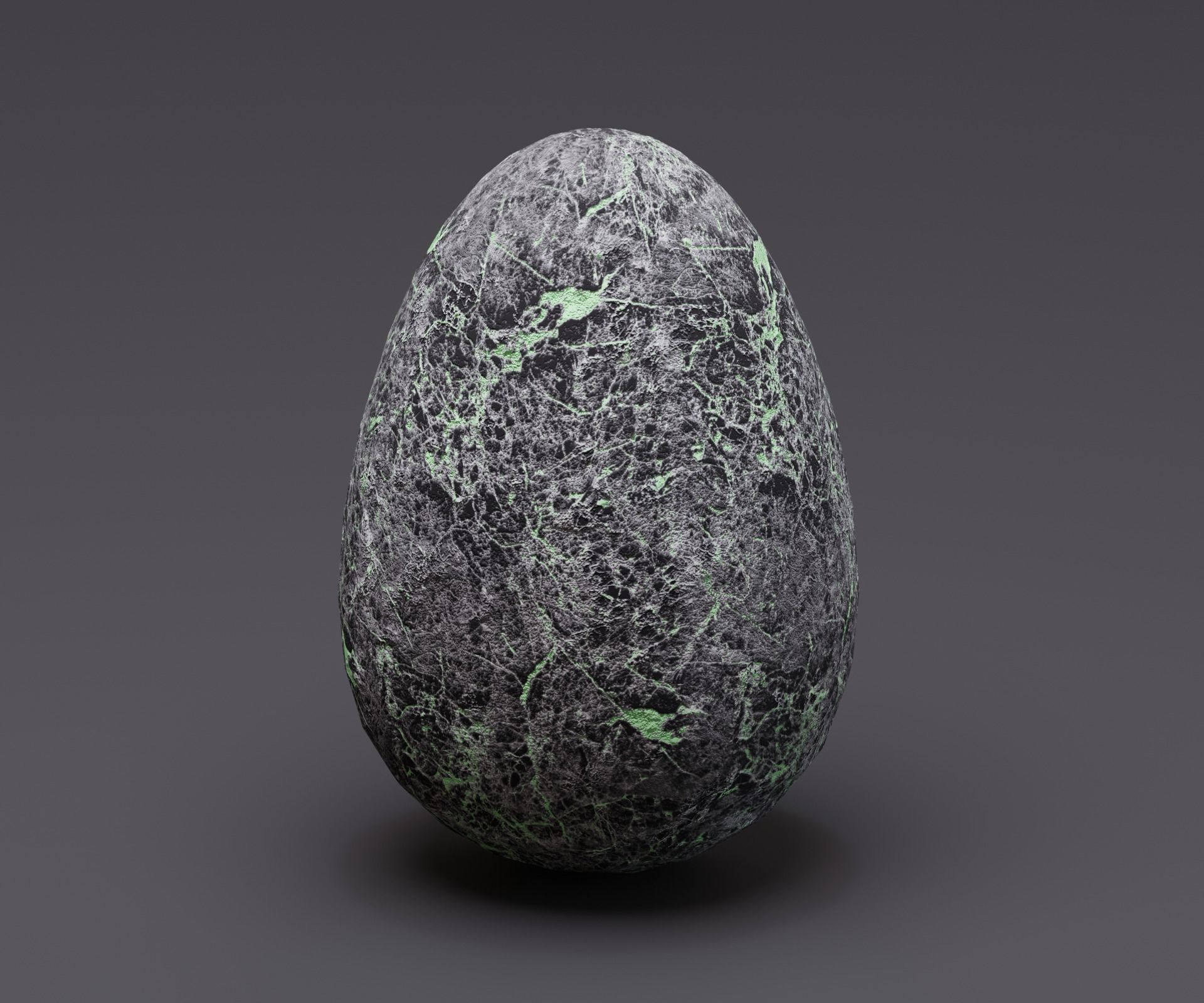 Creature egg Low-poly 3D model_8