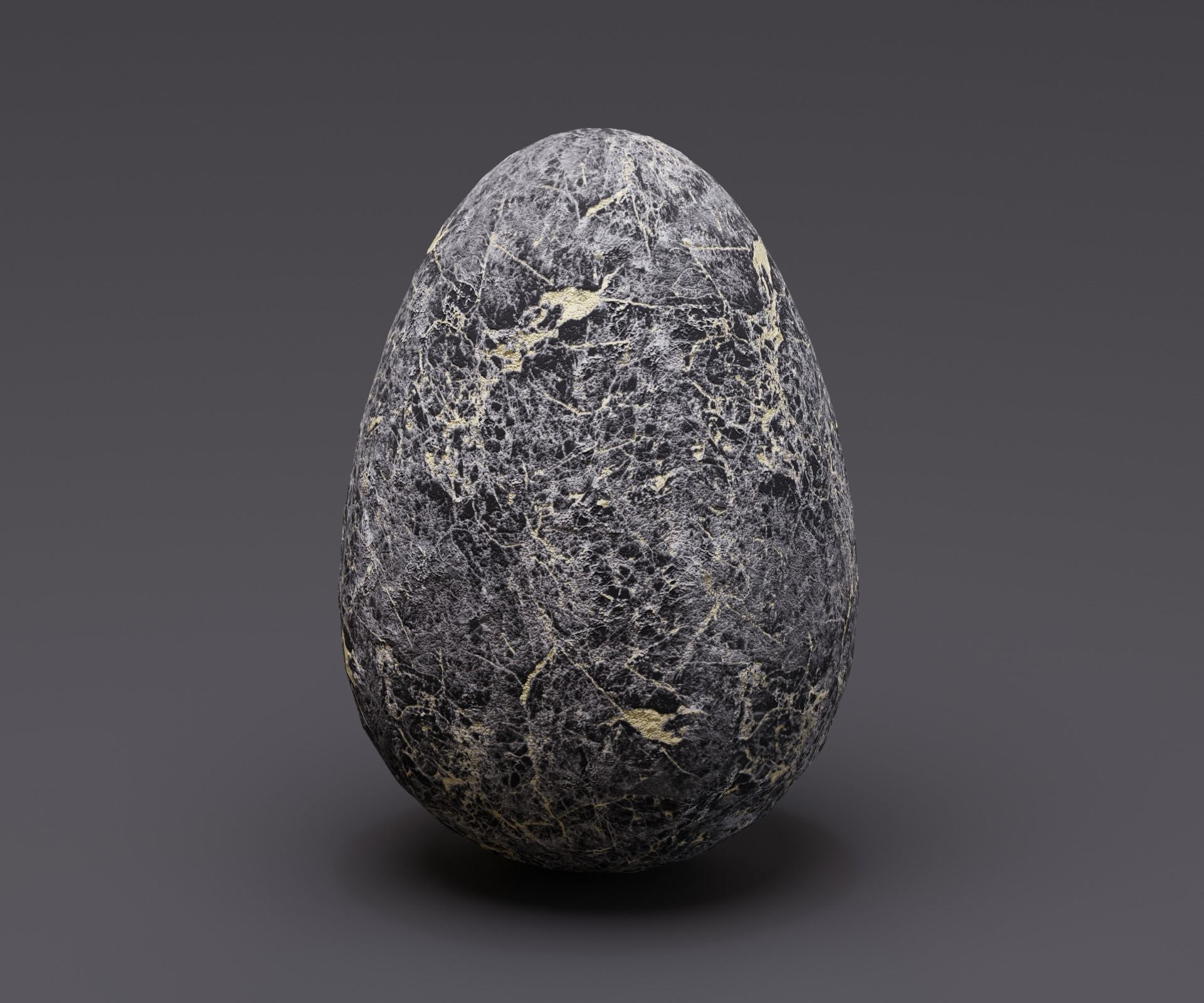 Creature egg Low-poly 3D model_10