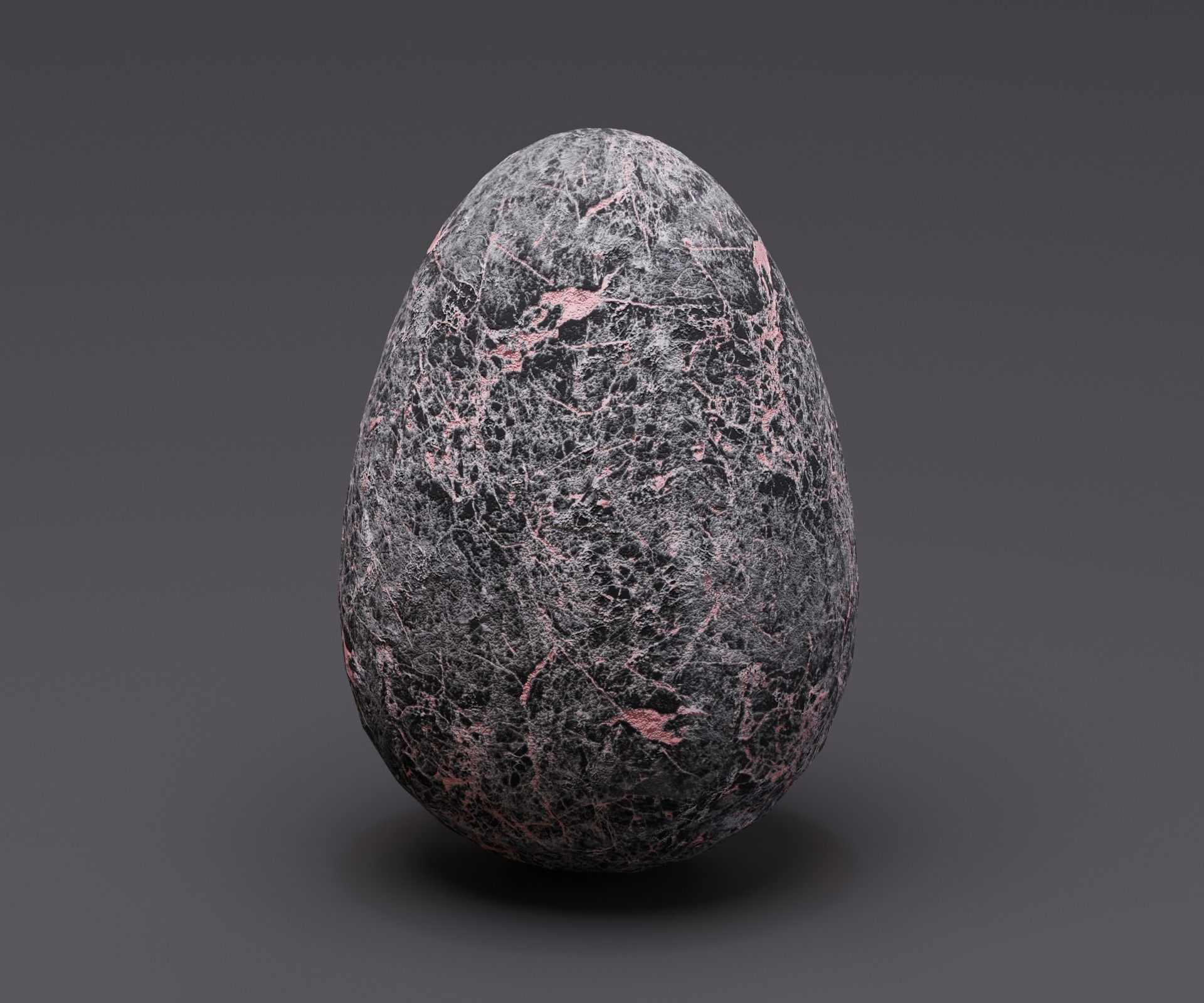Creature egg Low-poly 3D model_9
