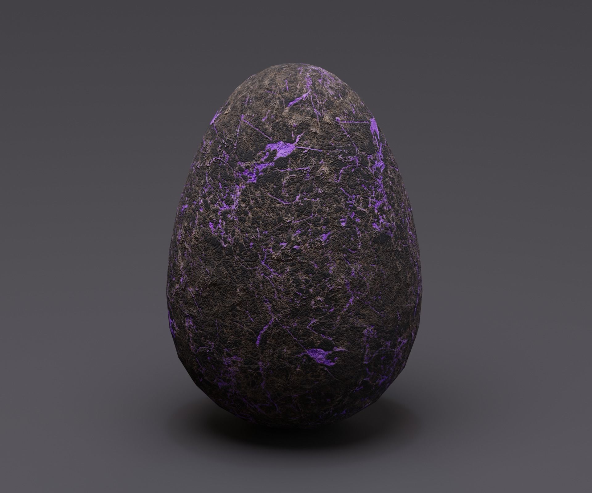 Creature egg Low-poly 3D model_5
