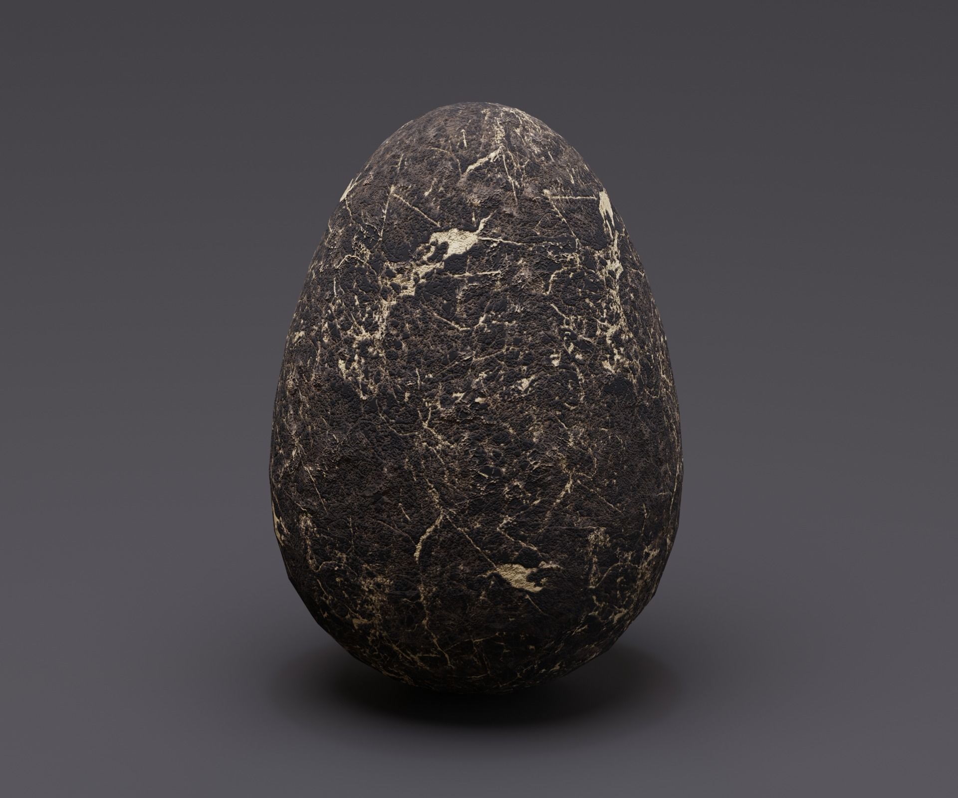 Creature egg Low-poly 3D model_3