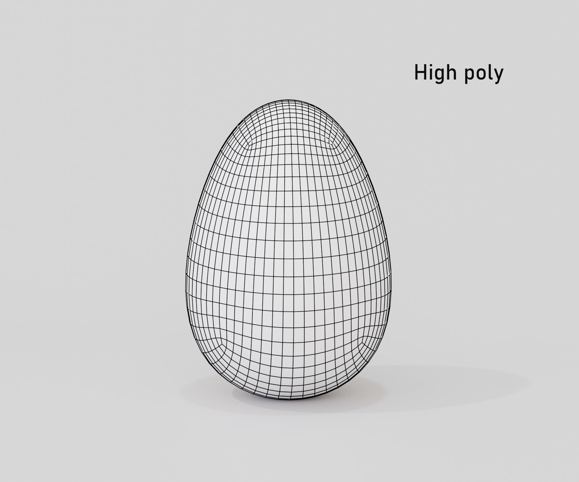 Creature egg Low-poly 3D model_14