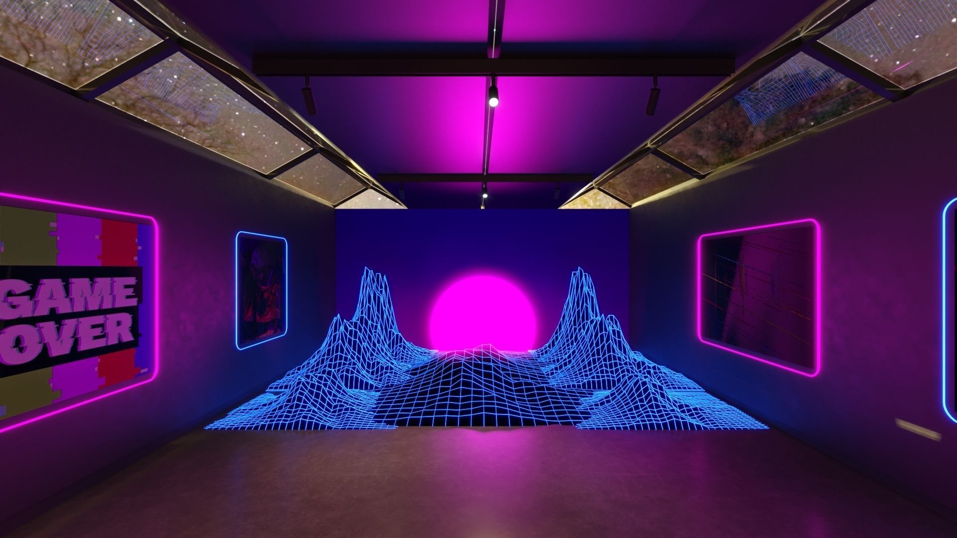 NFT Art Gallery 3D model_3