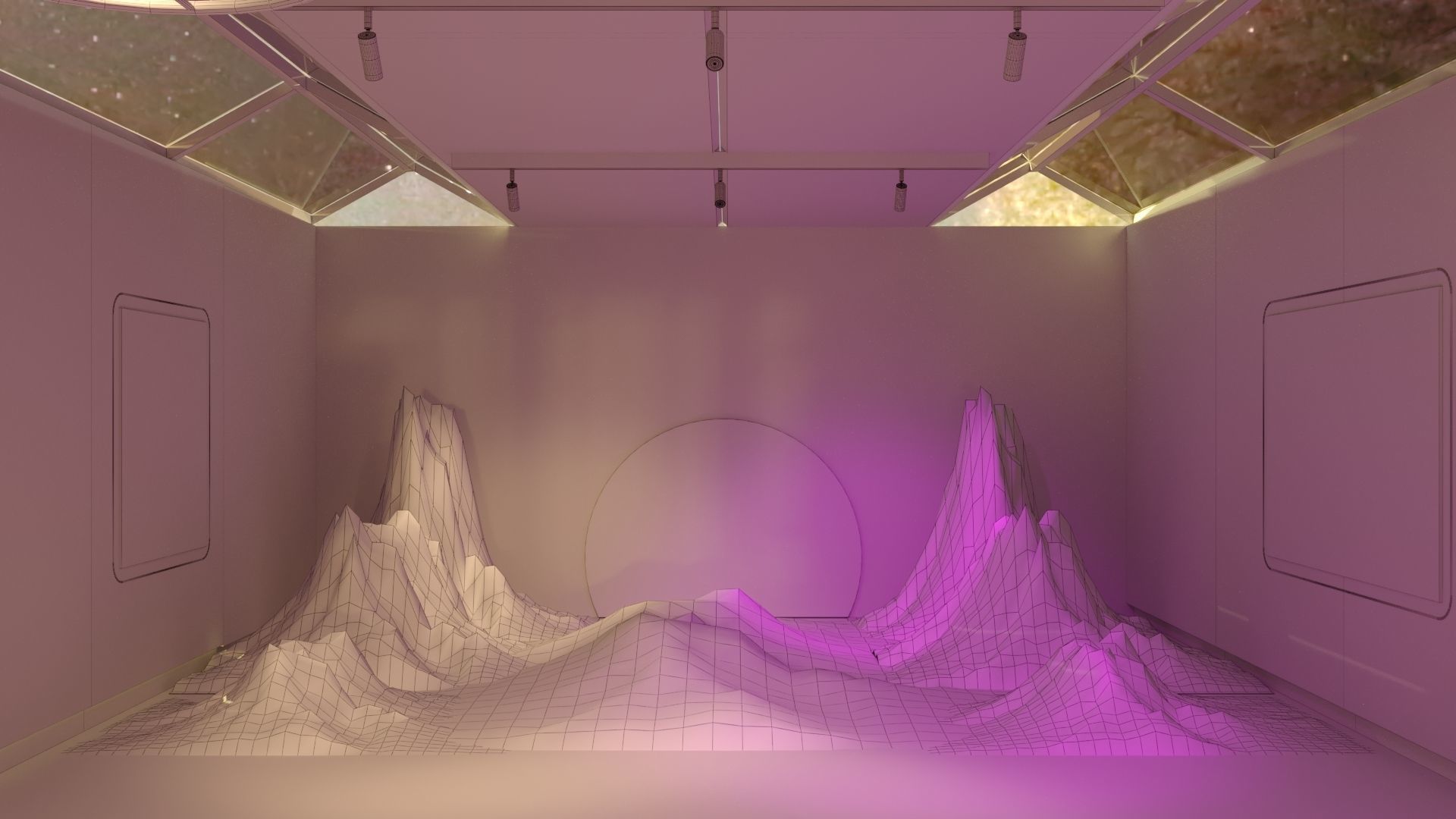 NFT Art Gallery 3D model_6