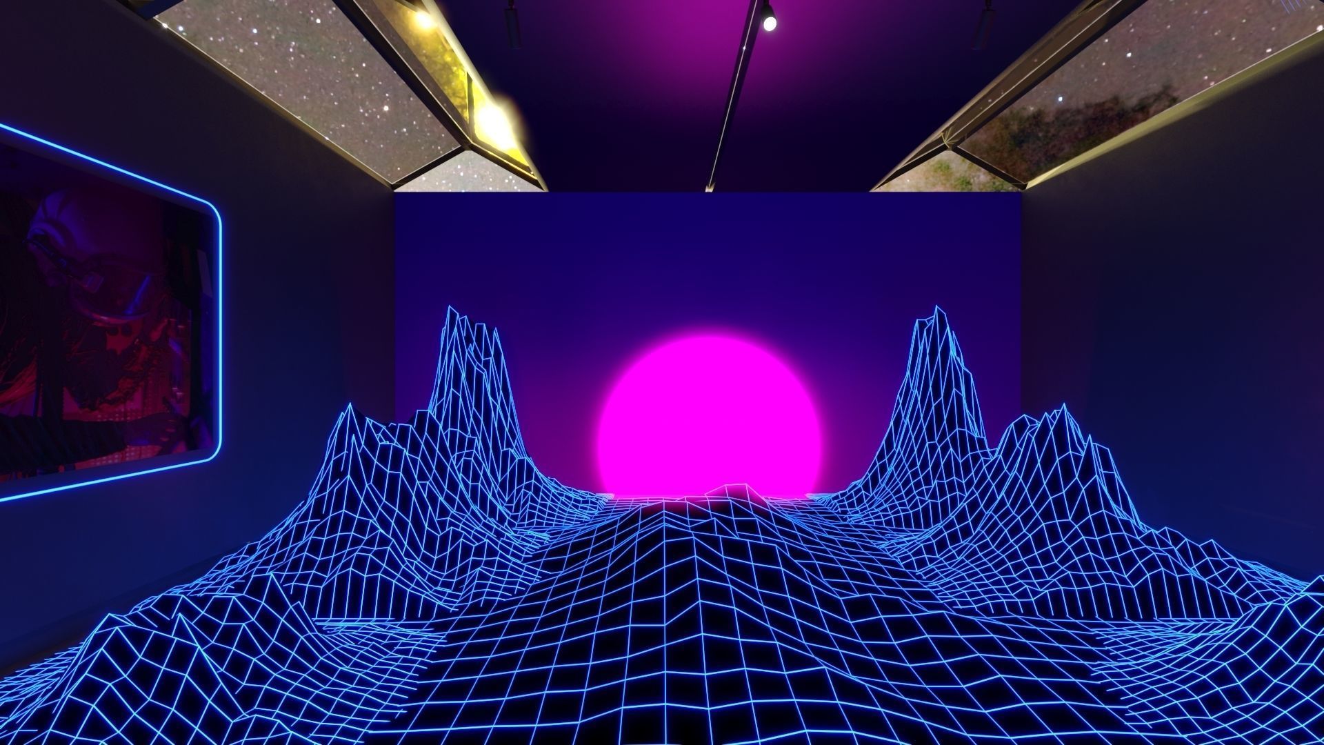 NFT Art Gallery 3D model_5