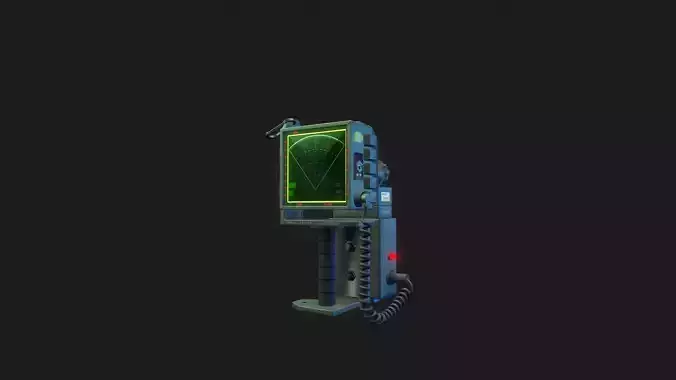  Alien Motion Tracker - Tutorial Included  Low-poly 3D model
