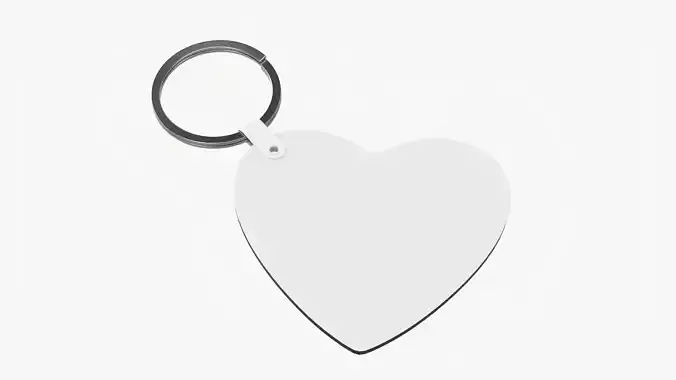 Key ring mockup blank 06 3D model