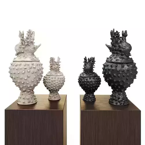 Blowfish vases 3D model