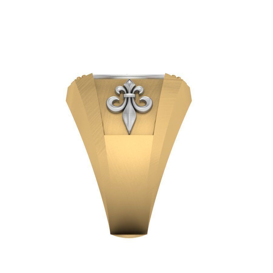 3d-model ring rose gold with ruby stones 3D print model_13