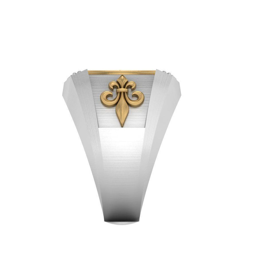 3d-model ring rose gold with ruby stones 3D print model_12