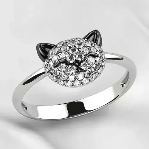 Cat Gold Ring