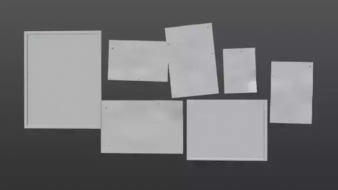 posters pieces of paper