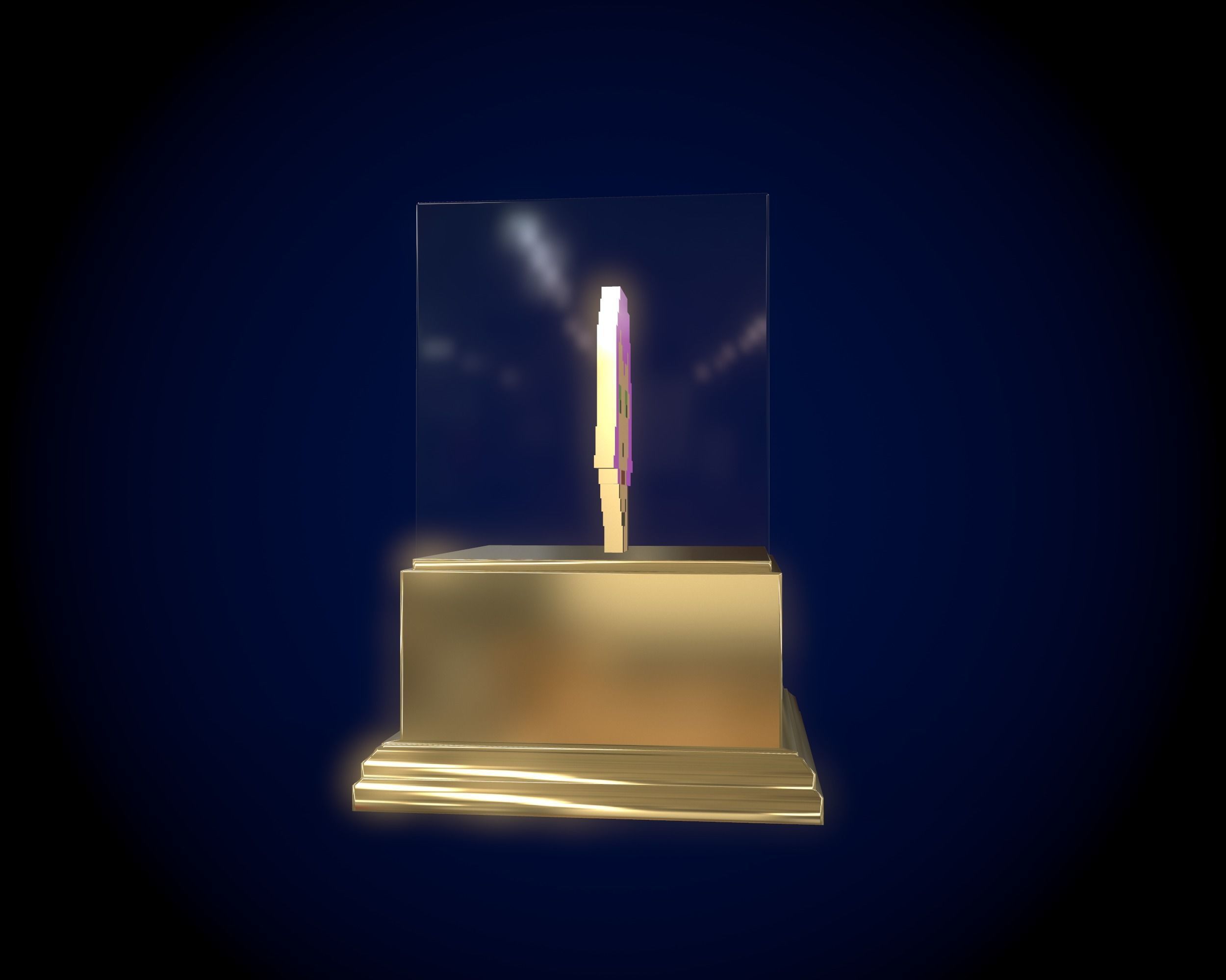 Gold punk 3D model_13