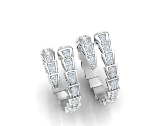 2 ring of snakes 3D print model_1