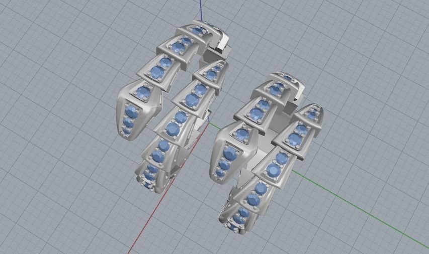 2 ring of snakes 3D print model_8