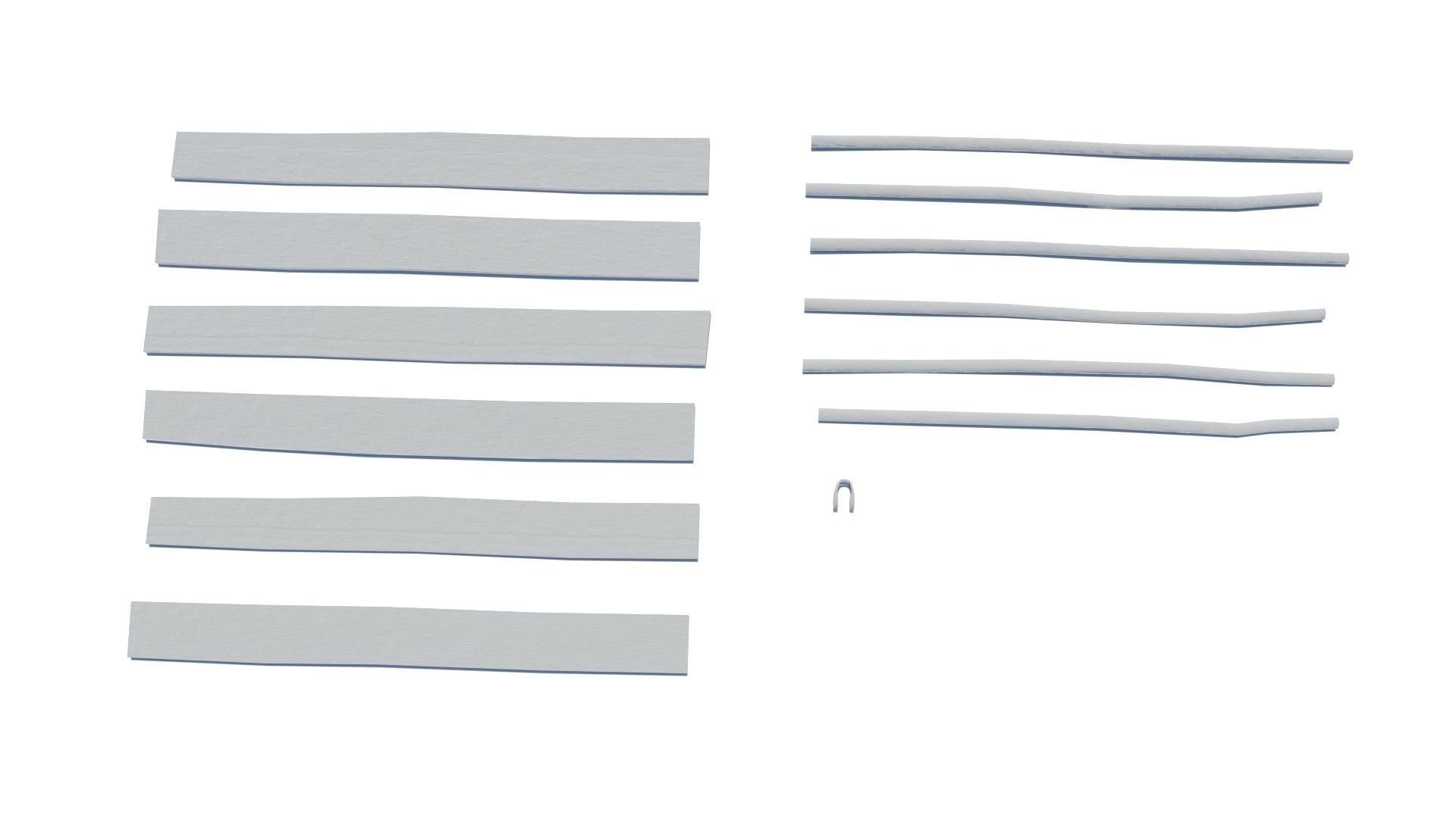 Modular medieval wooden scaffolding Low-poly 3D model_44