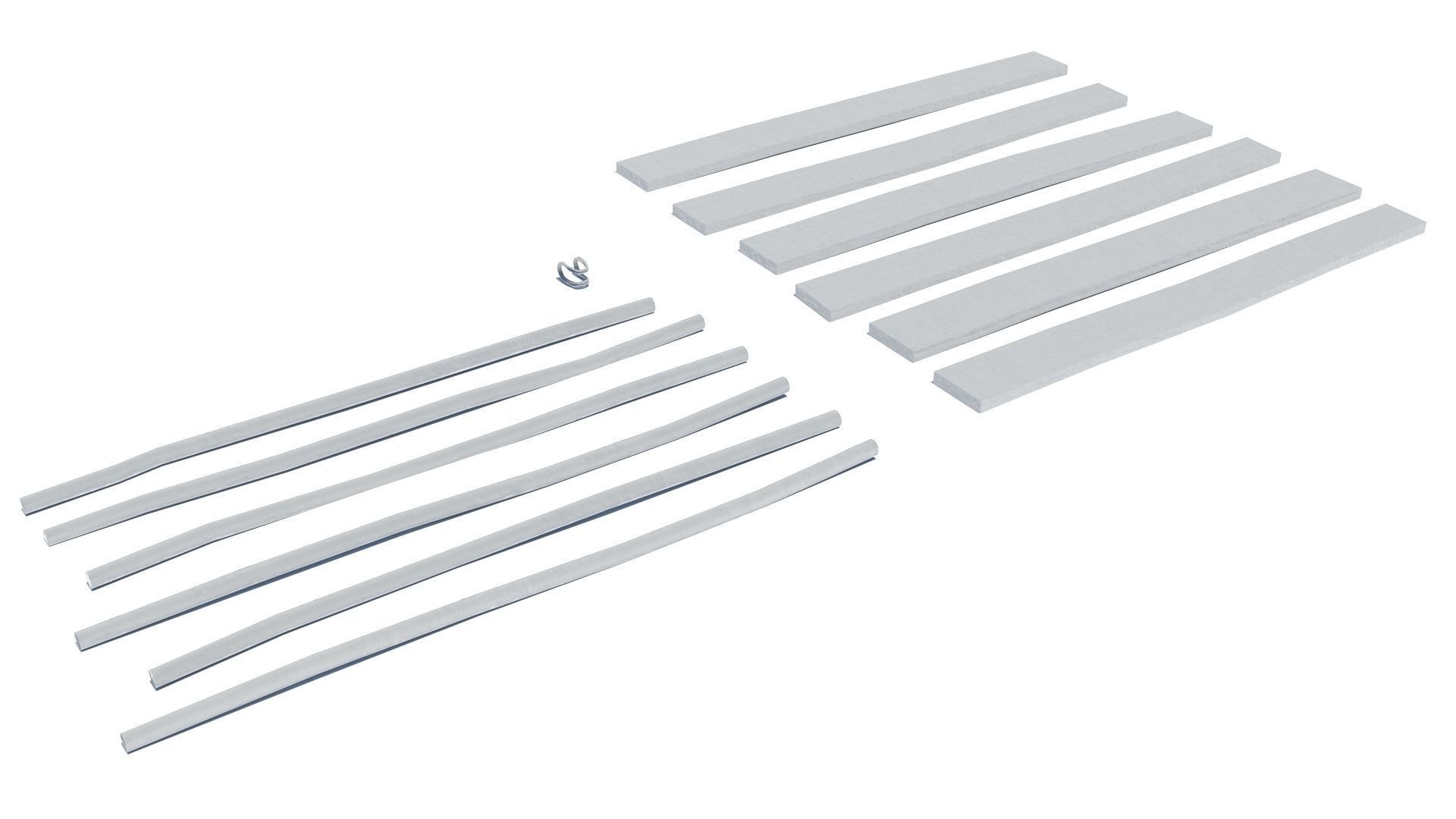 Modular medieval wooden scaffolding Low-poly 3D model_43