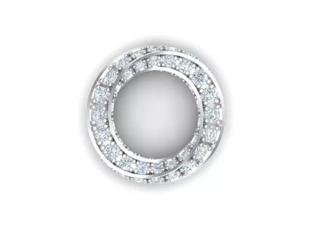 pendant spiral 3D print model_0