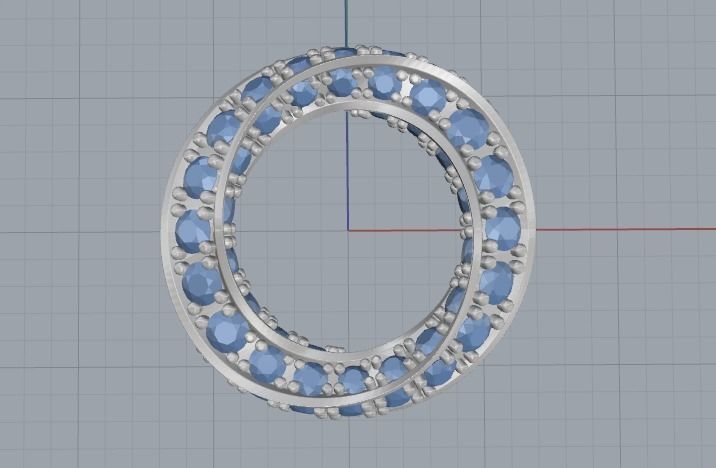 pendant spiral 3D print model_8