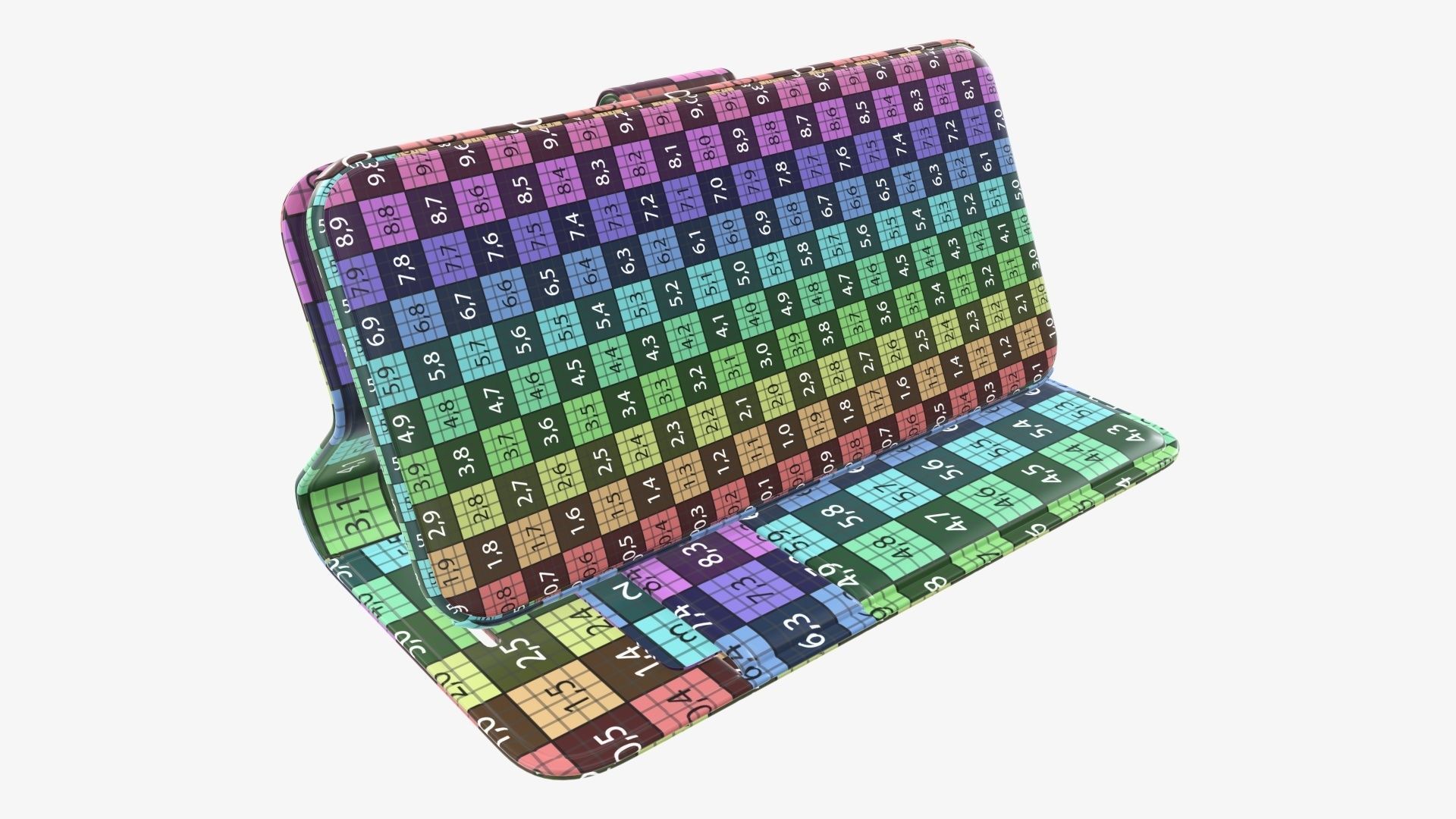 Smartphone in flip wallet case 3D Model Collection_12