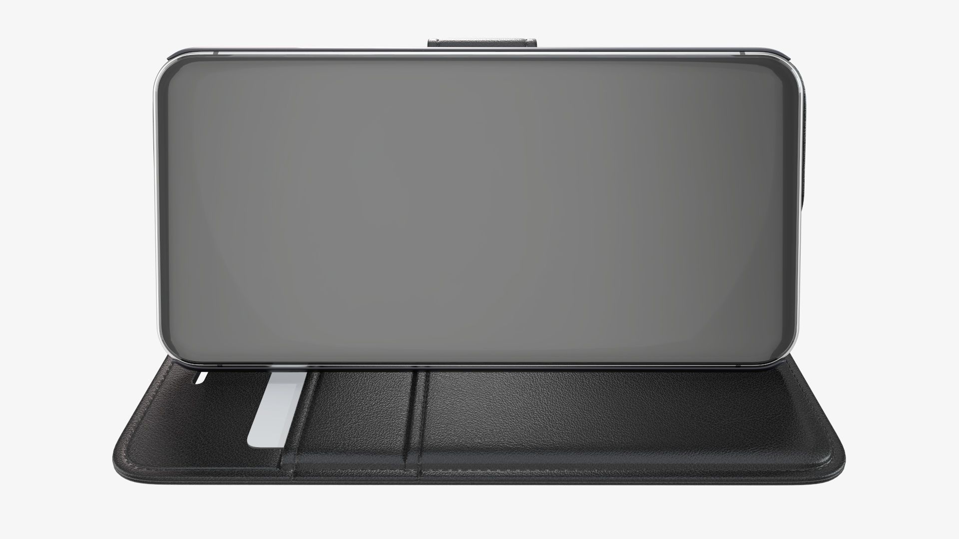 Smartphone in flip wallet case 3D Model Collection_5