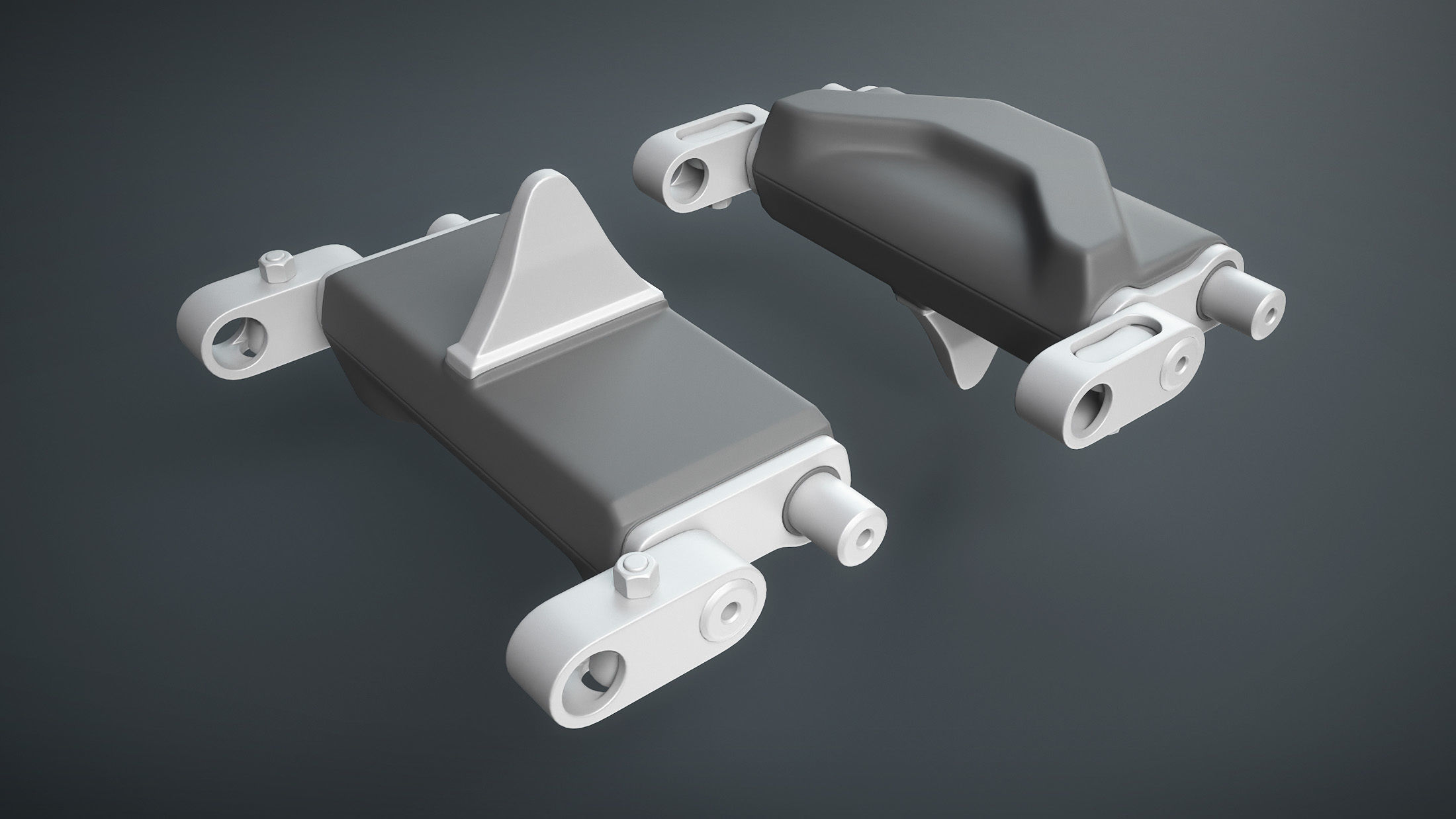 Tracks T-98E1 for US light tanks Low-poly 3D model_14