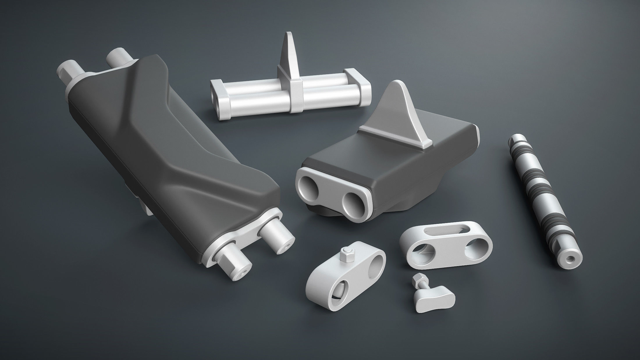 Tracks T-98E1 for US light tanks Low-poly 3D model_17