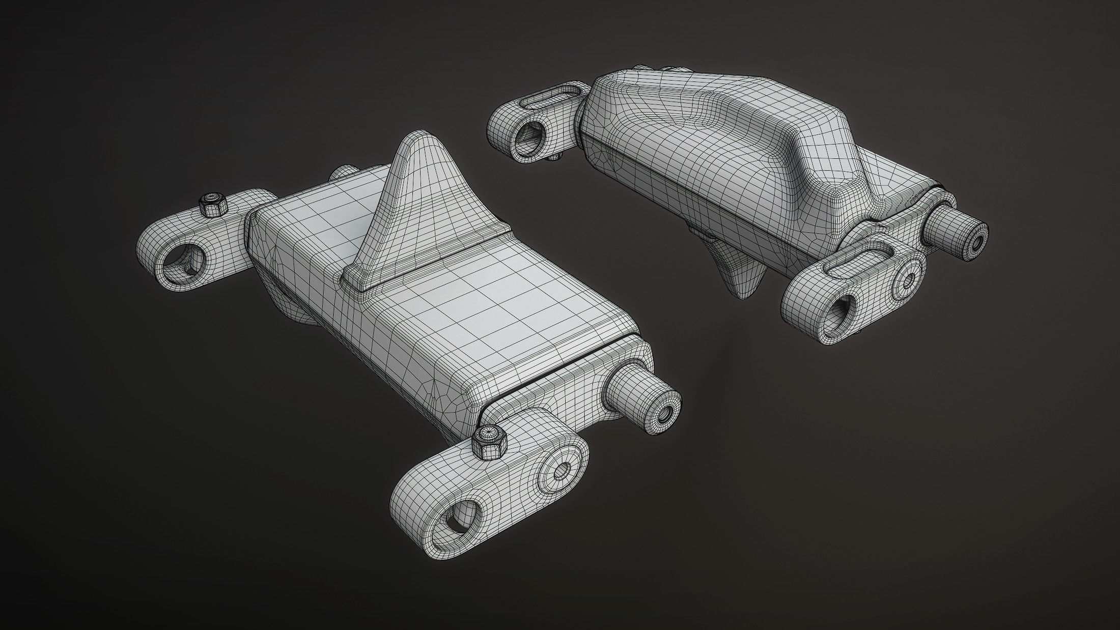 Tracks T-98E1 for US light tanks Low-poly 3D model_15