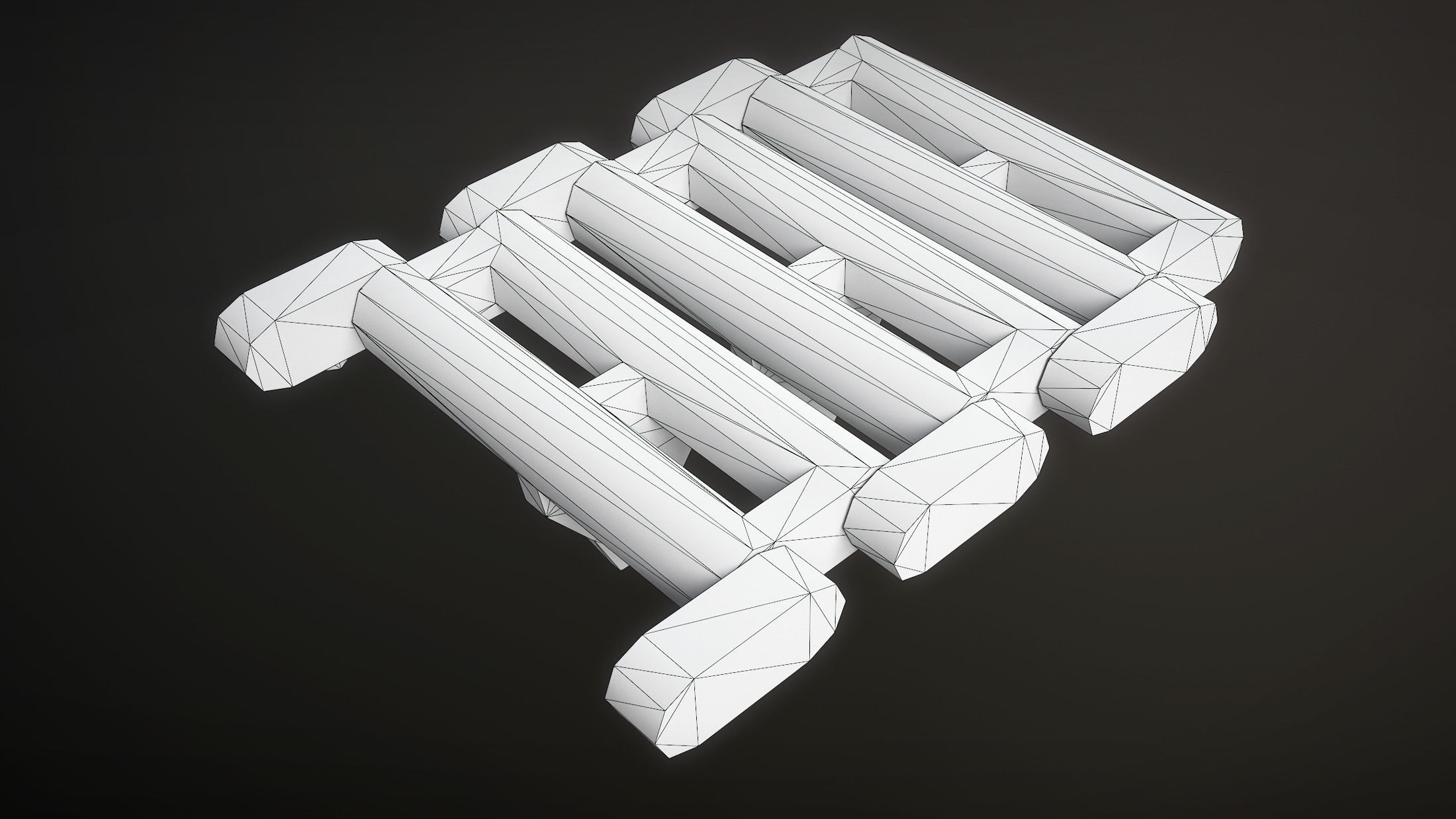 Tracks T-98E1 for US light tanks Low-poly 3D model_12