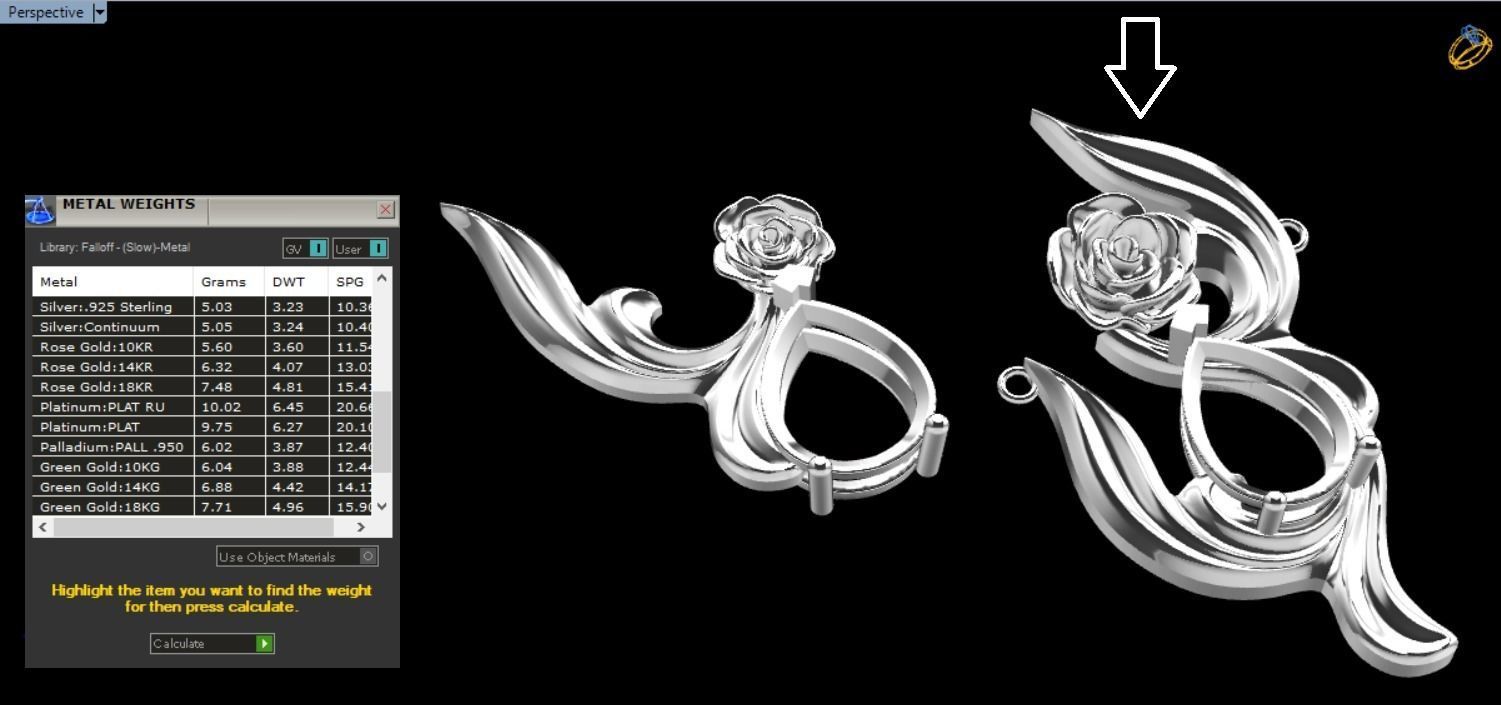 rose flower set 3D print model_22